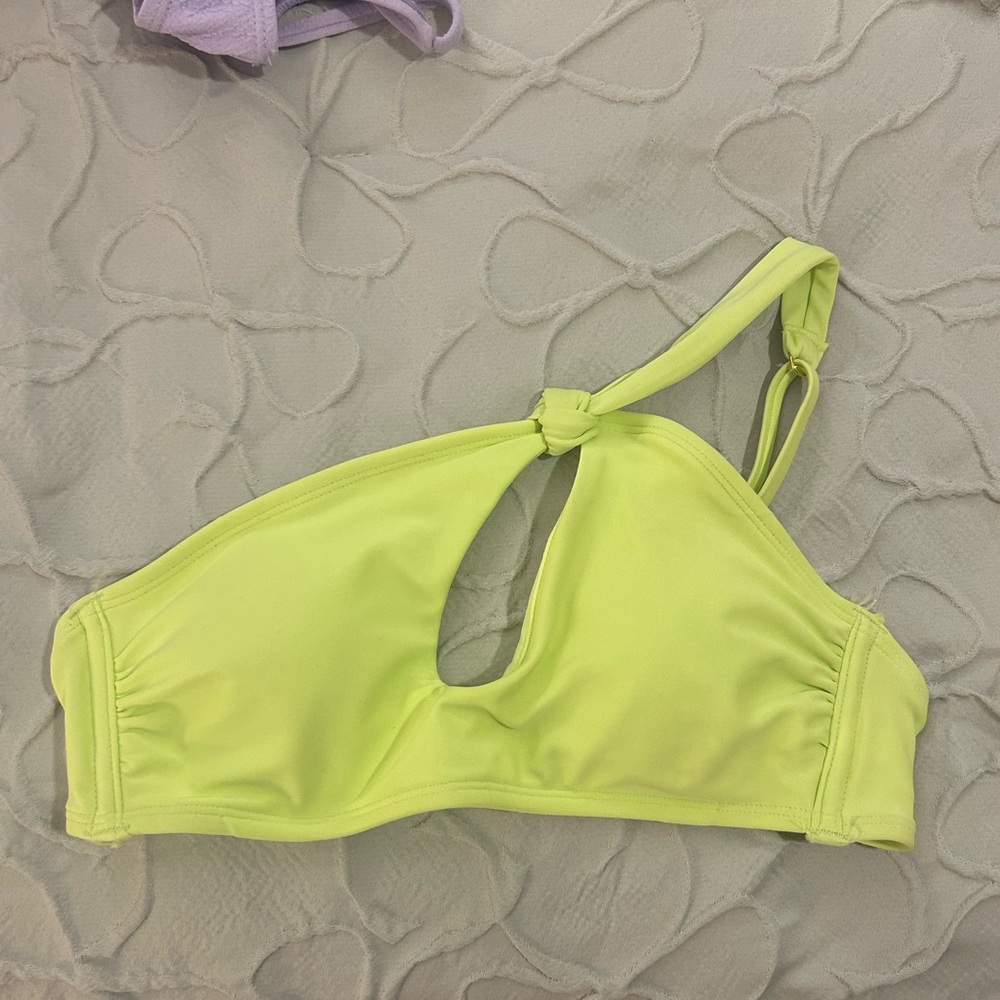Lime green bikini top